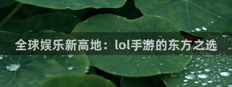 大神pc28预测：全球娱乐新高地：lol手游的东方之选