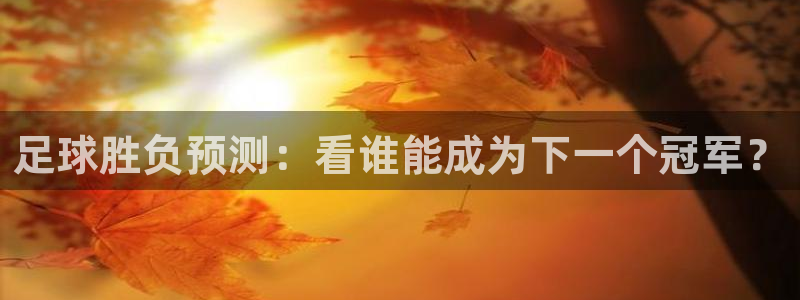 833足球比赛直播：足球胜负预测：看谁能成为下一个冠军？